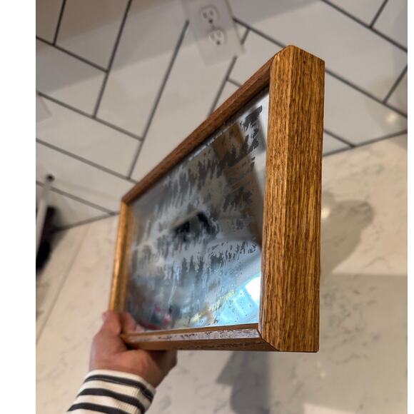 Rare Dimensional Design pine tree mirror 3D framed shadow box vintage 13” - Picture 9 of 11